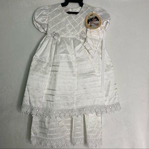 NWT 3 piece Baptismal/christening dress size 18 months